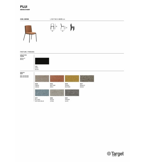 Chaise Fuji – Target Point | Bhome by Arredi Barbàra