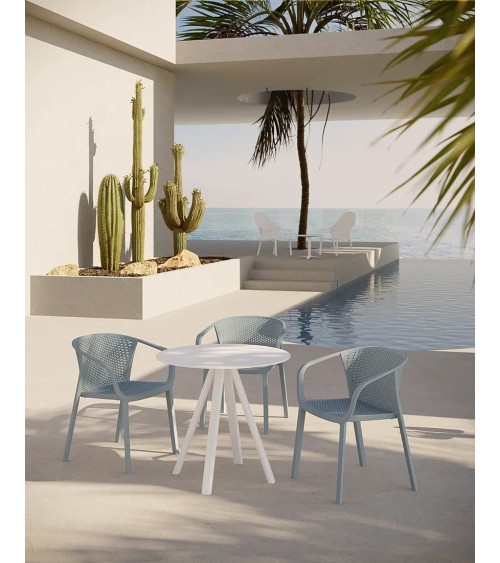 Sedia Gianet GABER impilabile design outdoor | BHOME