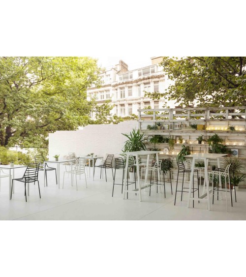 Link Stool GABER steel outdoor design | BHOME