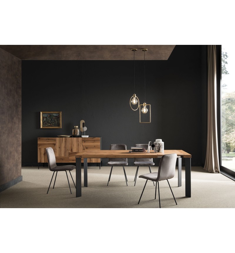 Lama Tisch aus Holz und Eisen RIVANOVA | BHOME