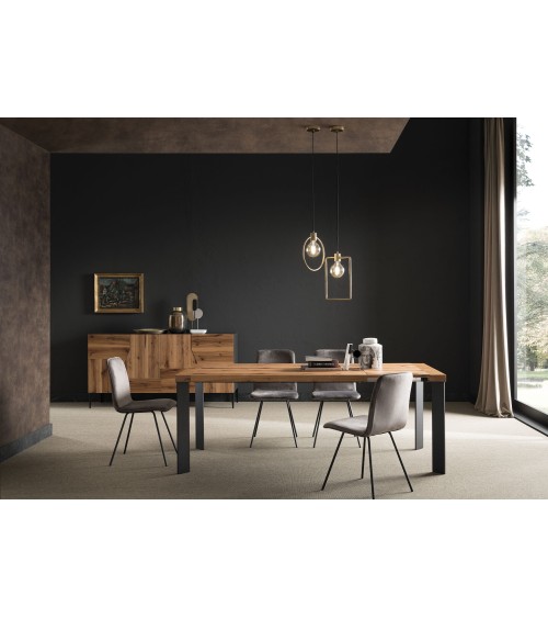 Lama Tisch aus Holz und Eisen RIVANOVA | BHOME