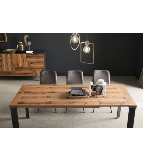 Lama wood and iron table RIVANOVA | BHOME