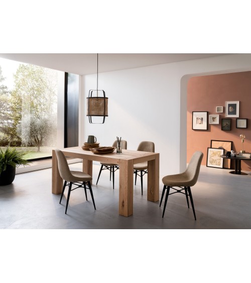 Plano solid elm table RIVANOVA | BHOME