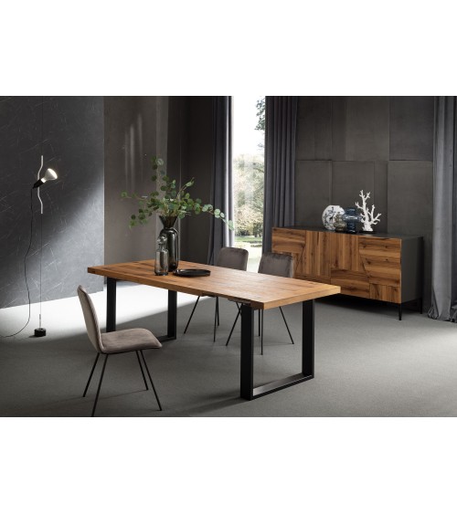Table Quadra RIVANOVA in wood and steel | BHOME