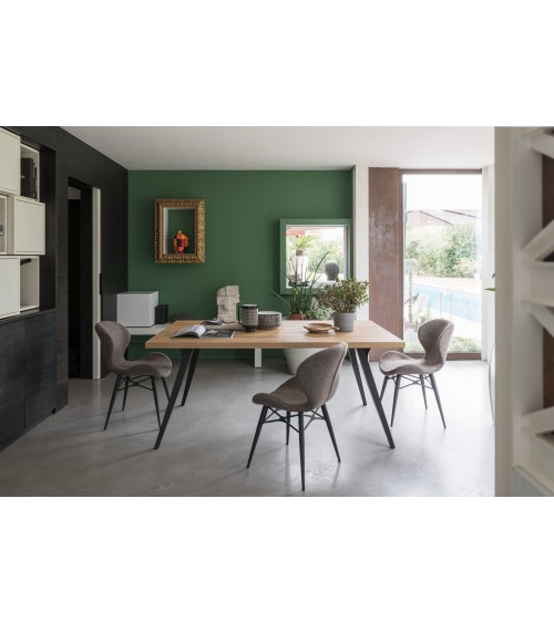 Silla India RIVANOVA de hierro y tejido | BHOME