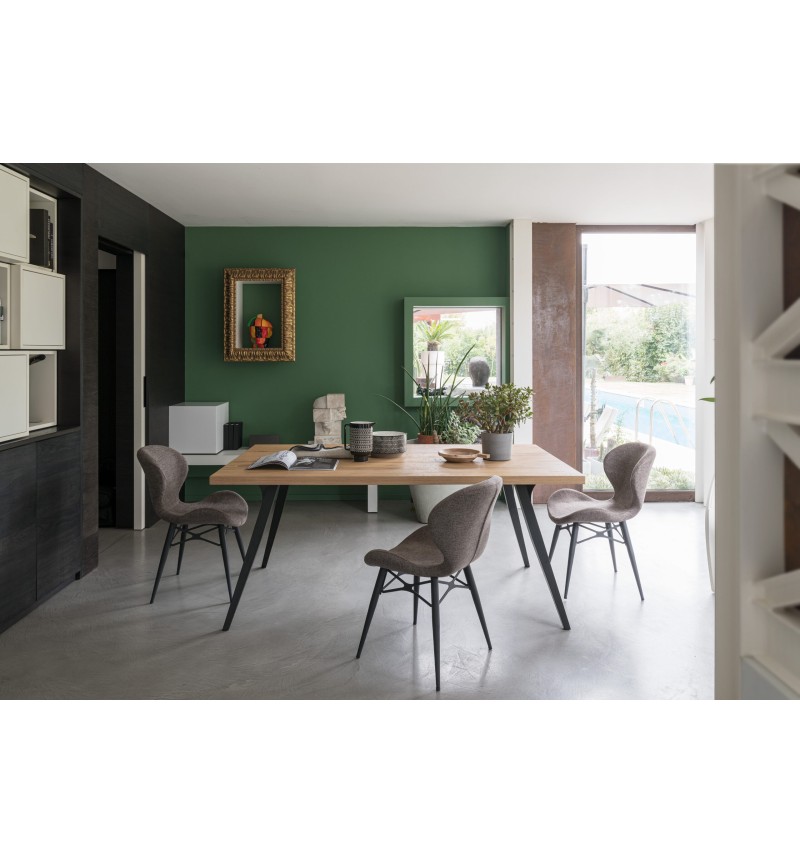 Sedia India RIVANOVA in ferro e tessuto | BHOME
