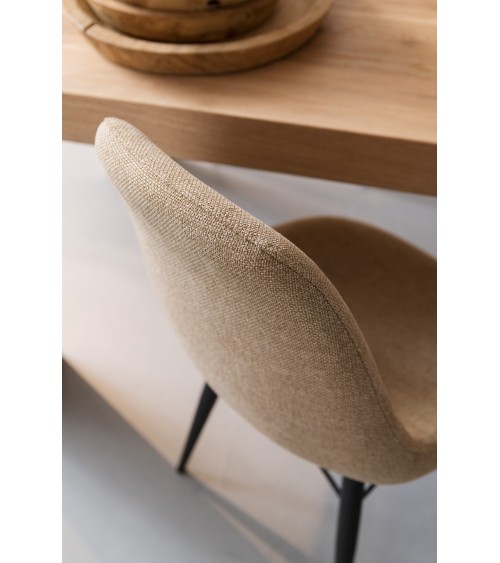 Chaise Kira RIVANOVA en fer et tissu | BHOME