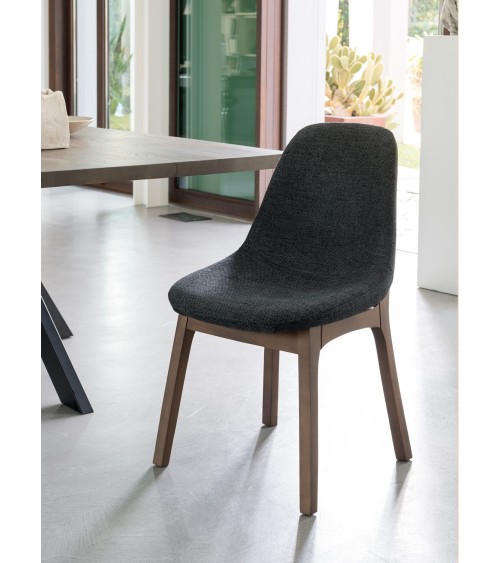 Kleo Stuhl aus Buche und Stoff RIVANOVA | BHOME
