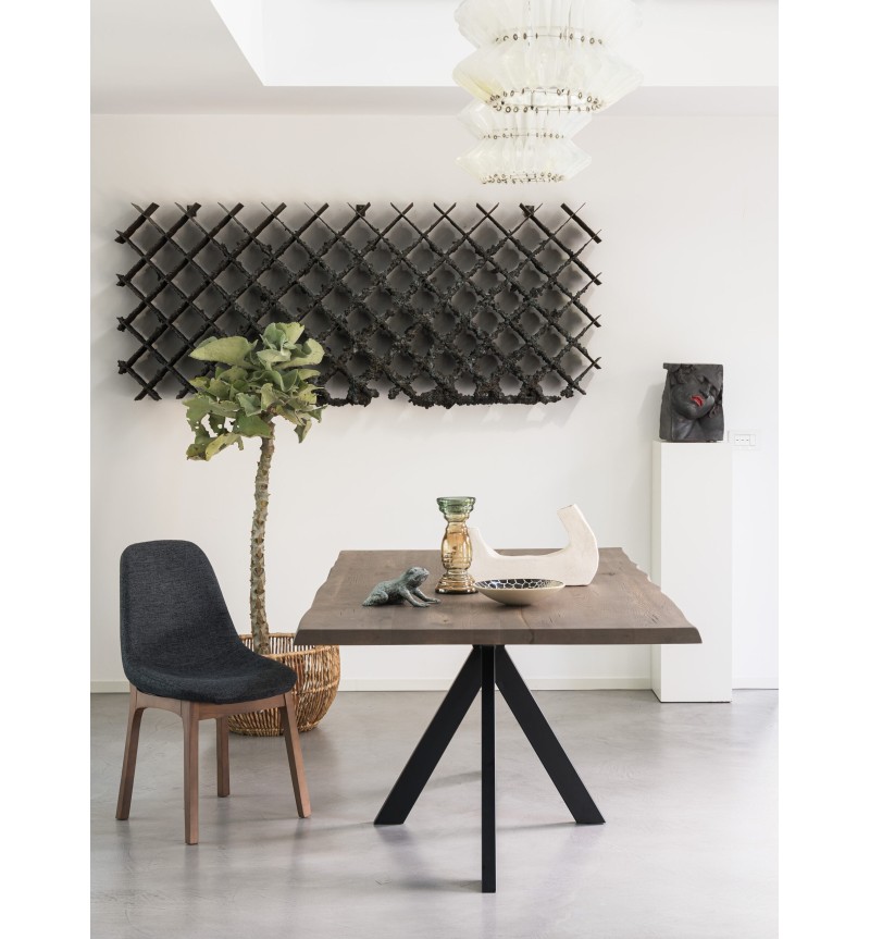 Kleo Stuhl aus Buche und Stoff RIVANOVA | BHOME