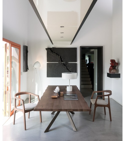 Noa Chair RIVANOVA in Beech Wood and Fabric | BHOME
