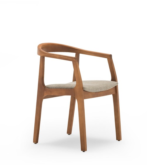Noa Chair RIVANOVA in Beech Wood and Fabric | BHOME