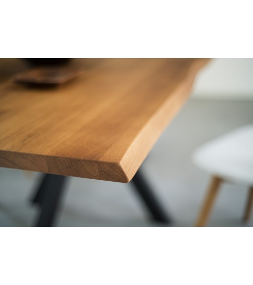 Table Cross RIVANOVA bois et métal | BHOME