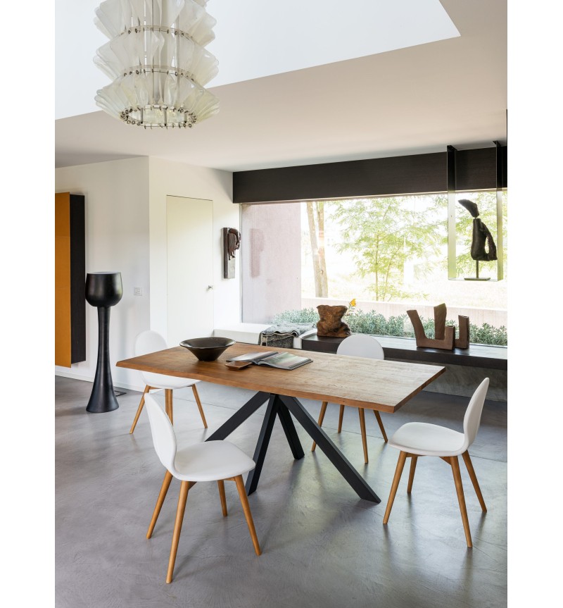 Table Cross RIVANOVA bois et métal | BHOME