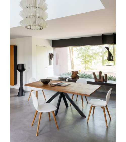 Table Cross RIVANOVA bois et métal | BHOME