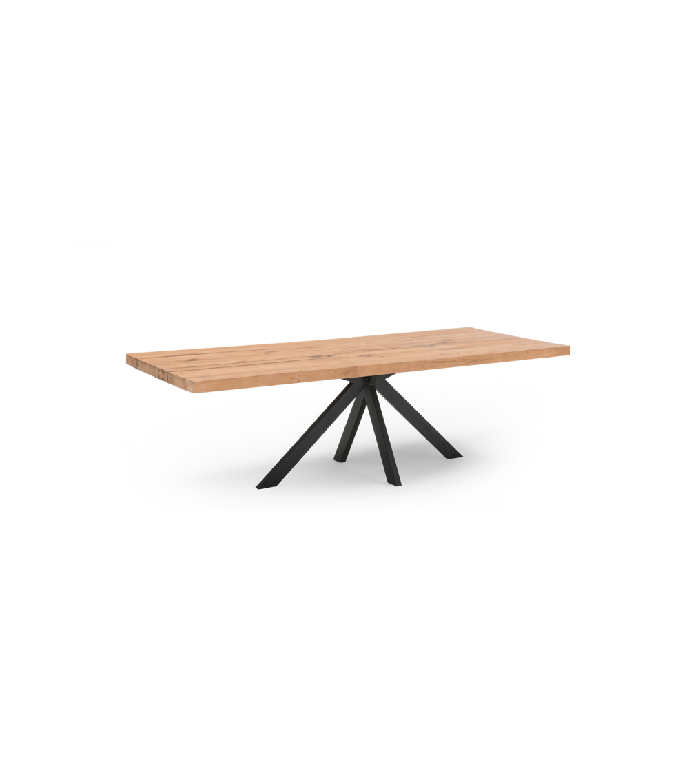 Table Cross RIVANOVA bois et métal | BHOME