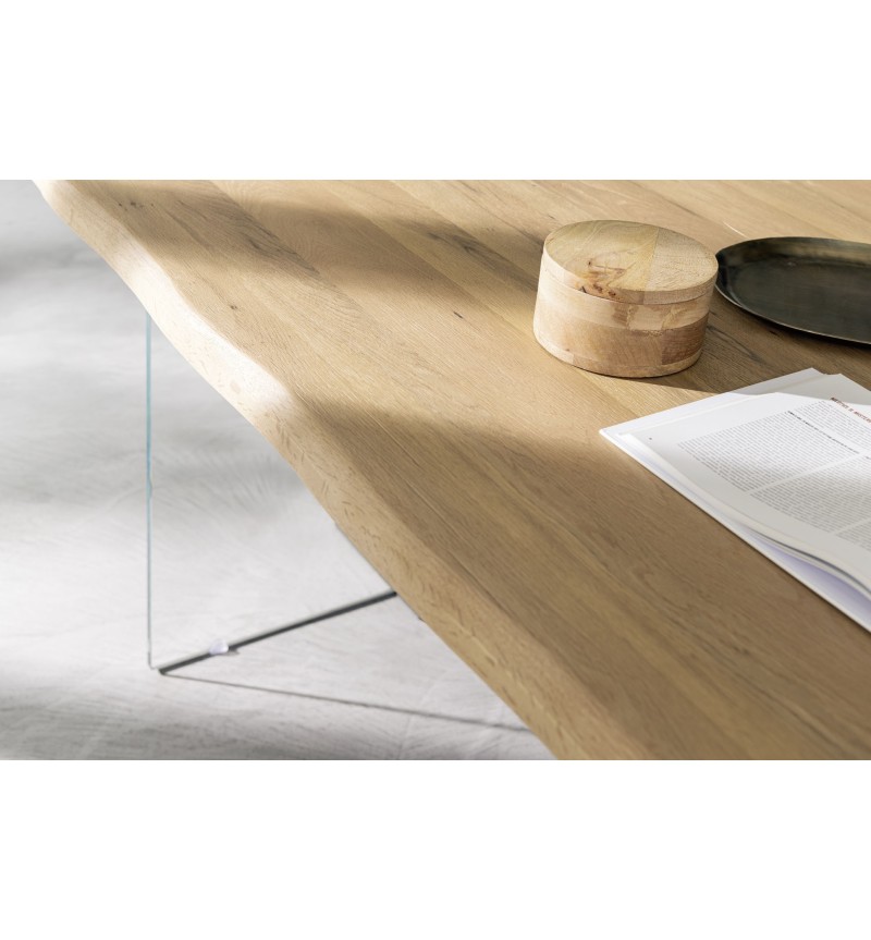 Tavolo Spike RIVANOVA in legno e vetro | BHOME