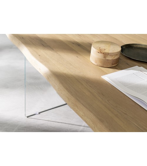 Spike RIVANOVA Tisch aus Holz und Glas | BHOME