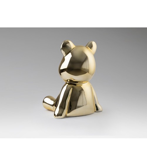 Figura Osito SCHULLER VALENCIA oro metallizzato