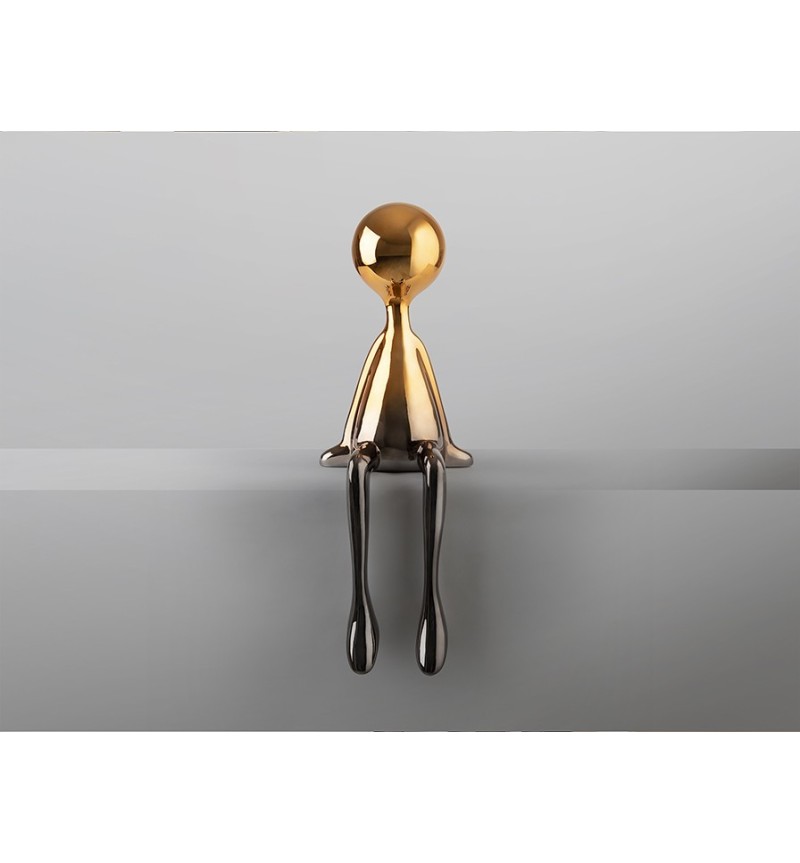 Figura Sit Down SCHULLER VALENCIA grigio arancio