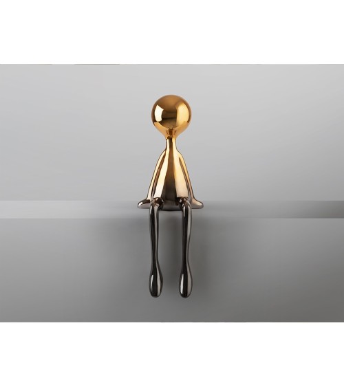Figur Sit Down SCHULLER VALENCIA Grau Orange