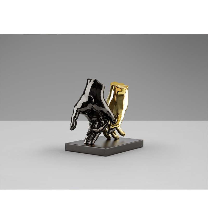 Figura Manos SCHULLER VALENCIA grigio oro