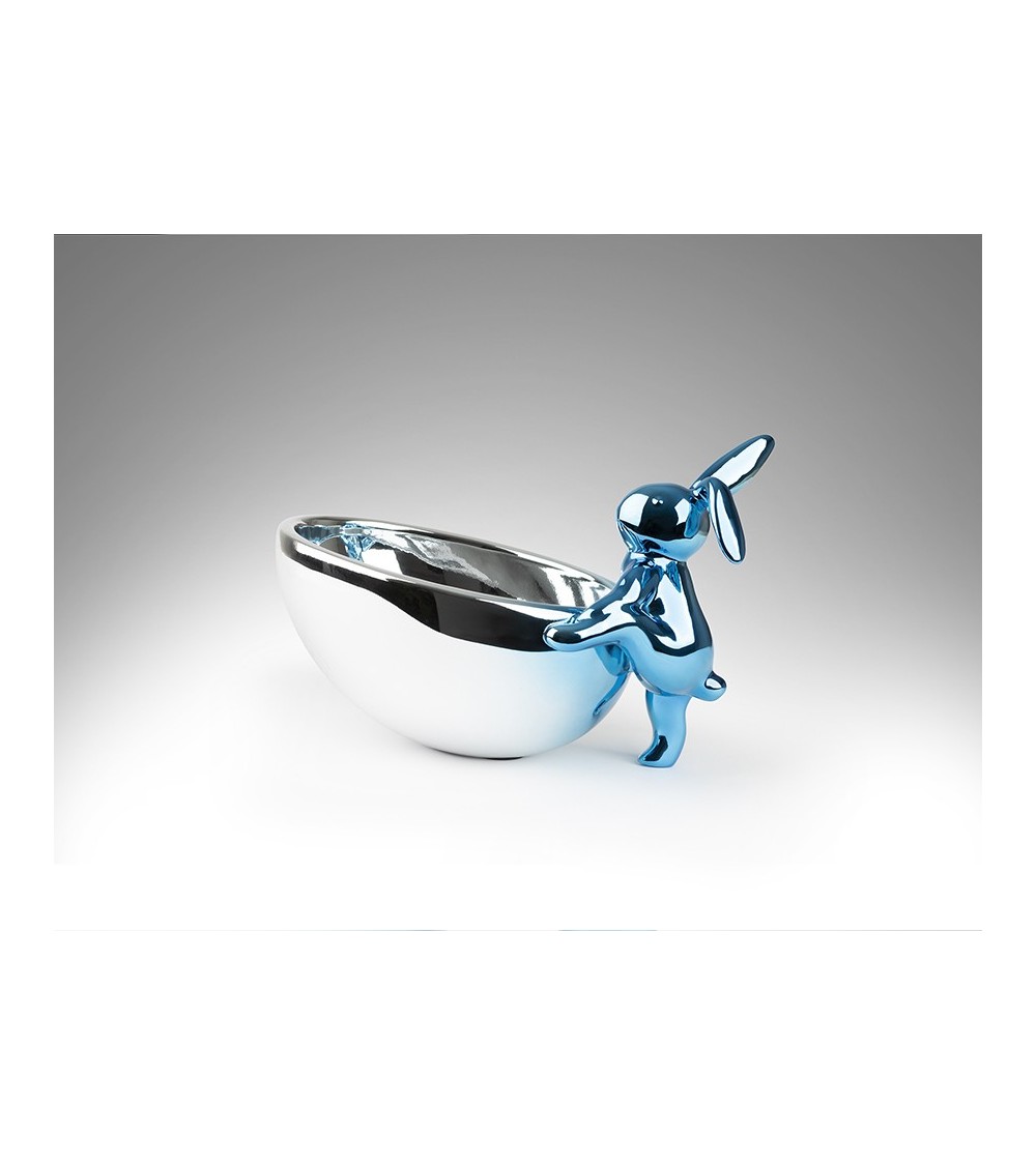 Figura Cuenco Rabbit SCHULLER VALENCIA blu argento