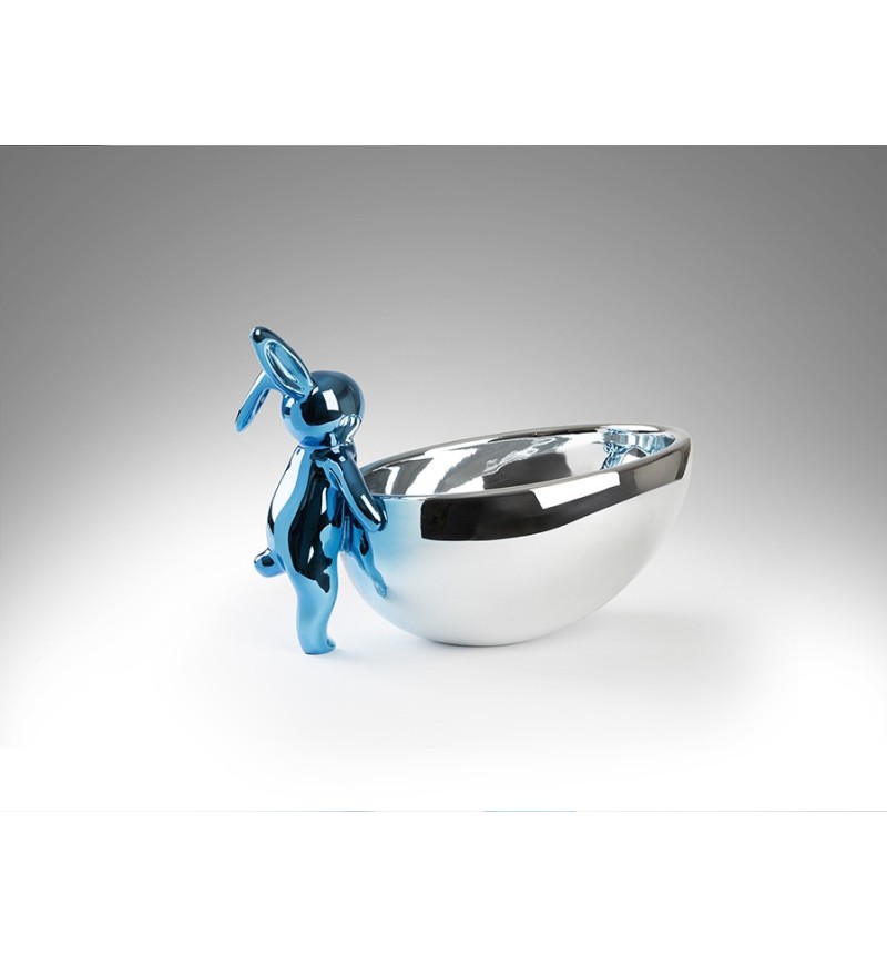 Cuenco Rabbit SCHULLER VALENCIA blue silver figure