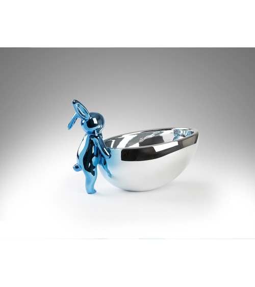 Figure Cuenco Rabbit SCHULLER VALENCIA bleu argent