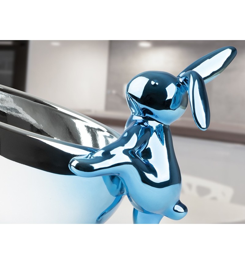 Cuenco Rabbit SCHULLER VALENCIA blue silver figure