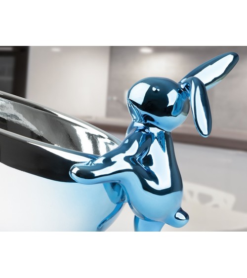 Cuenco Rabbit SCHULLER VALENCIA blue silver figure