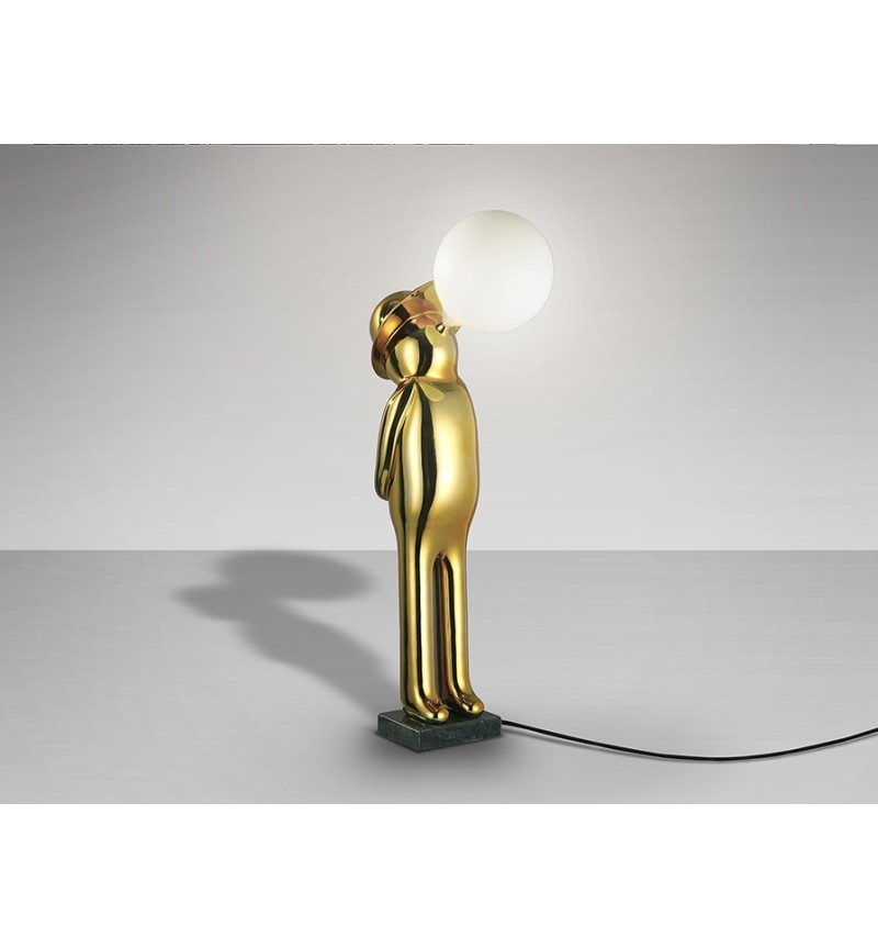 Figura luminosa Mr Bubble SCHULLER VALENCIA oro