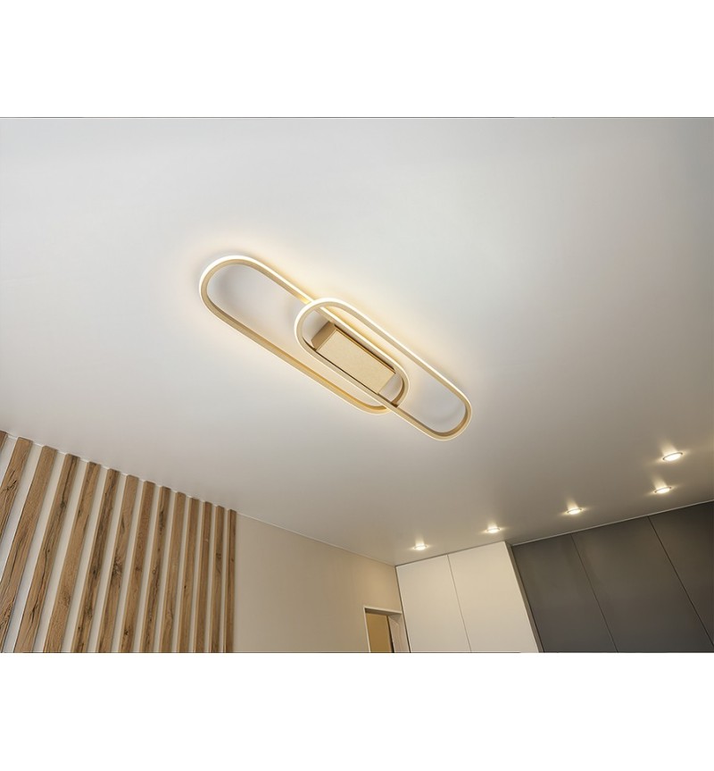 Odele SCHULLER VALENCIA golden LED wall lamp