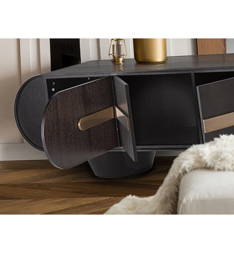 Luca SCHULLER VALENCIA dark oak TV unit