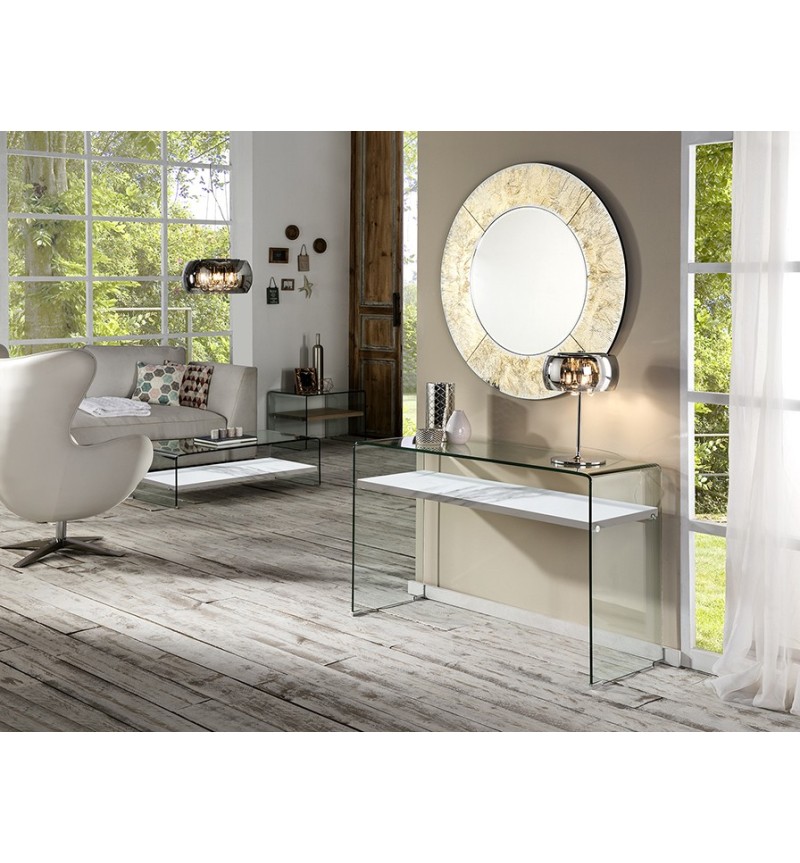 Console Sonoma SCHULLER VALENCIA marbre blanc