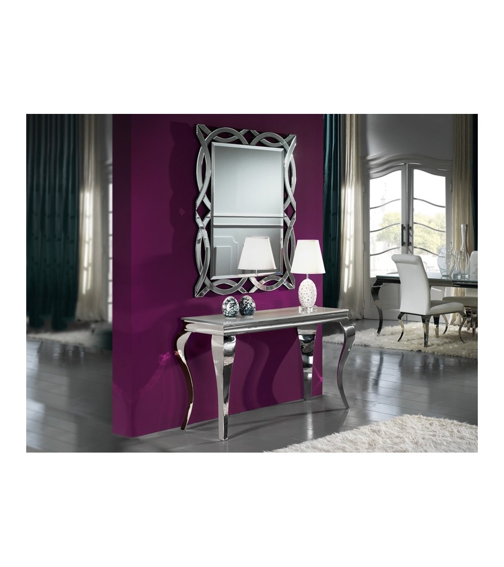 Console Barroque SCHULLER VALENCIA acier verre