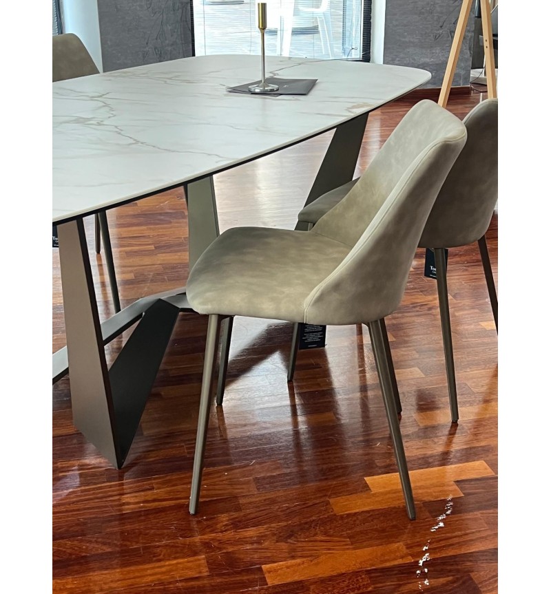 Chaise Agata TONIN CASA Bronze