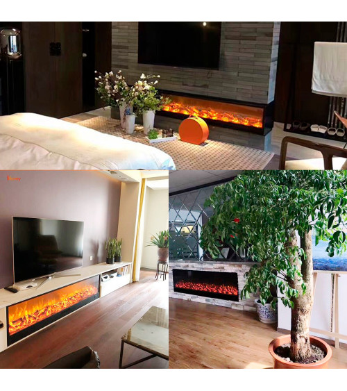 SINED Ispica 108 Built-In Electric Fireplace