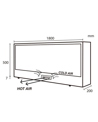 SINED Ispica 108 Built-In Electric Fireplace