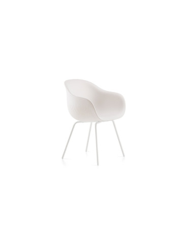 Fade outdoor armchair with metal legs – PLUST | Bhome