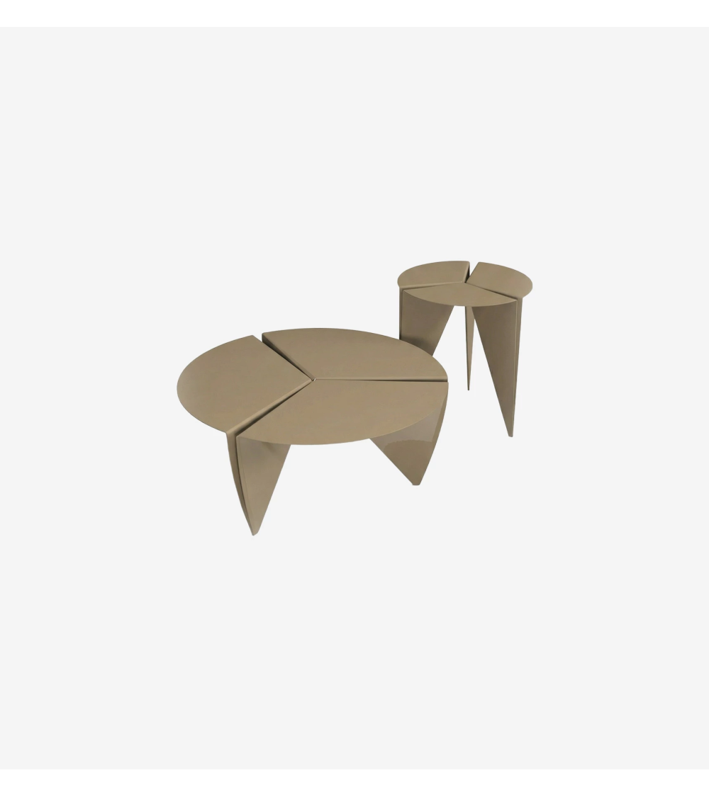Table basse "Asagao" en métal effet origami | BHOME by Arredi Barbàra
