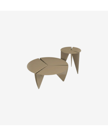 Table basse "Asagao" en métal effet origami | BHOME by Arredi Barbàra