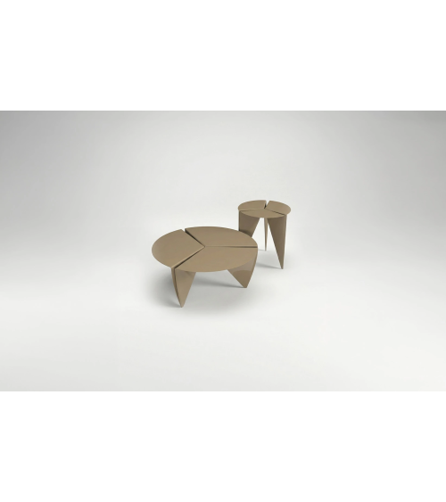 Table basse "Asagao" en métal effet origami | BHOME by Arredi Barbàra