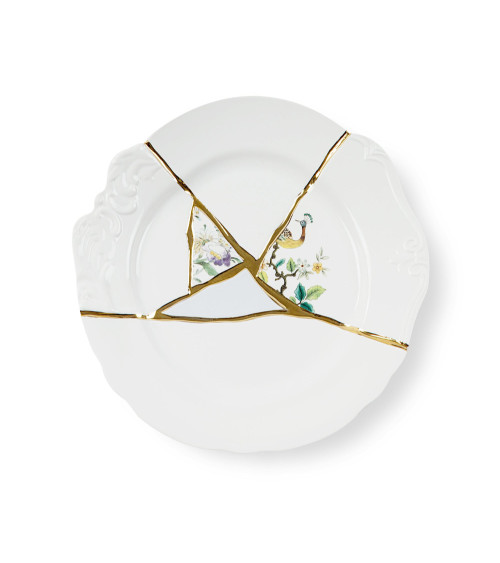 Platte"Kintsugi Piatto 02"Porzellan —SELETTI | BHOME by Arredi Barbàra