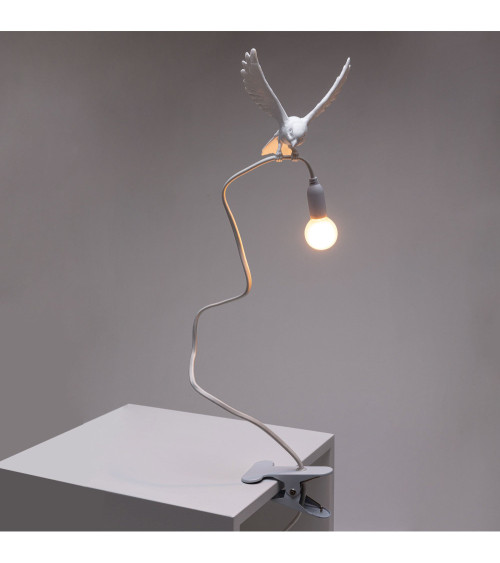 Tischlampe"Sparrow con morsetto - Landing" – SELETTI | BHOME by Arredi Barbàra