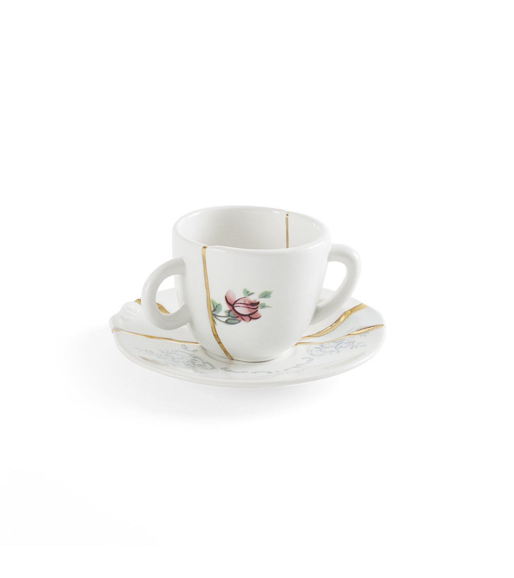 Tazza da caffè "Kintsugi Tazza da Caffè con Piattino 03" | BHOME by Arredi Barbàra