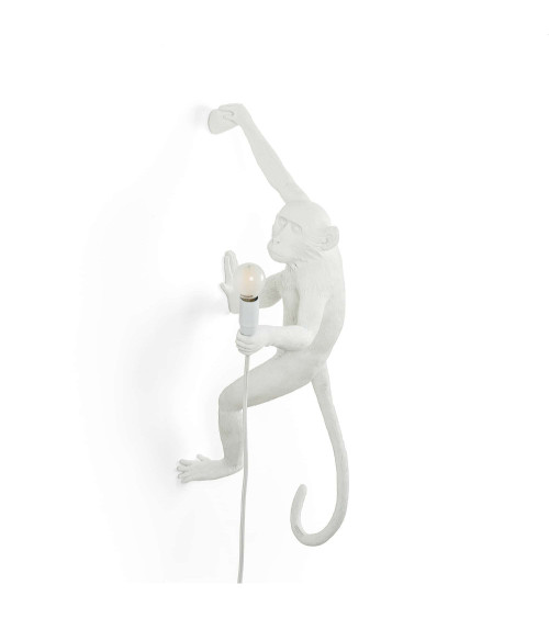 Wandlampe"The Monkey Lamp Versione Appesa da Destra 01"cm. 36x24 h.65 led –SELETTI | BHOME by Arredi Barbàra