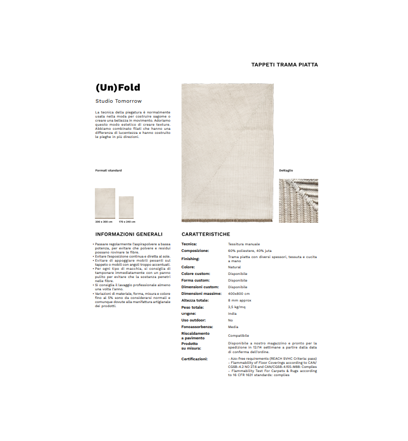 (UN)Fold Karpeta | Bhome by Arredi Barbàra