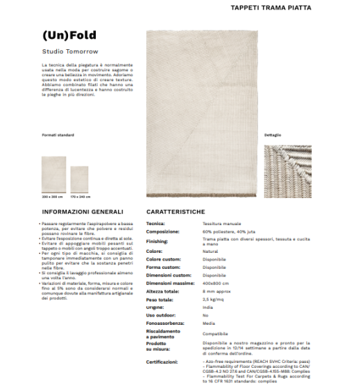 (UN)Fold Karpeta | Bhome by Arredi Barbàra