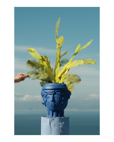 Vaso "in Terracotta Women Blu" | BHOME by Arredi Barbàra