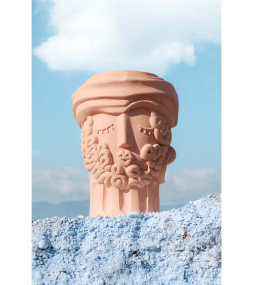 Vaso "Magna Graecia Vaso in Terracotta Man" | BHOME by Arredi Barbàra